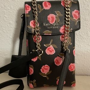 Kate spade rose phone crossbody
